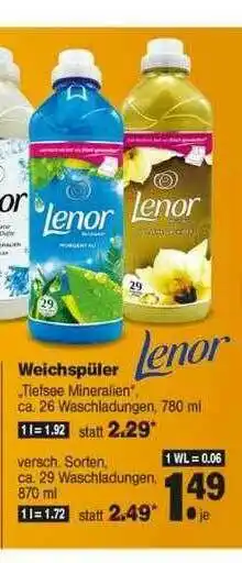 Repo Markt Lenor Weichspüler Angebot