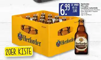 WEZ Herforder Pils oder Landbier naturtrüb 20x0,33L Angebot