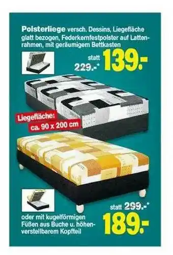 Repo Markt Polsterliege Angebot