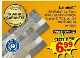 Repo Markt Laminat Angebot