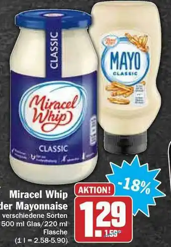 Hit Miracel Whip Oder Mayonnaise Angebot