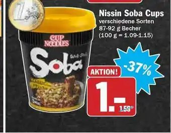 Hit Nissin Soba Cups Angebot