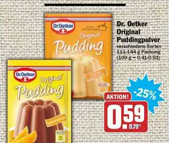 Hit Dr Oetker Original Puddingpulver Angebot