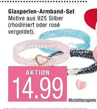 Marktkauf Glasperlen-Armband-Set Angebot