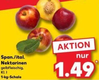 Kaufland Span./ital. Nektarinen 1-kg-Schale Angebot