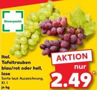 Kaufland Ital. Tafeltrauben blau/rot oder hell, lose Angebot