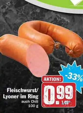 Hit Fleischwurst Oder Lyoner Im Ring Angebot