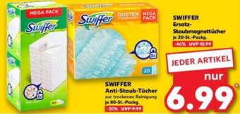 Kaufland SWIFFER Ersatz Staubmagnettücher 20-St.-Packg. Angebot