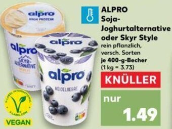 Kaufland ALPRO Soja Joghurtalternative oder Skyr Style 400 g Becher Angebot