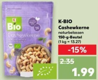 Kaufland K-BIO Cashewkerne 150-g-Beutel Angebot