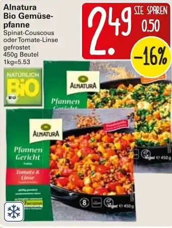 WEZ Alnatura Bio Gemüsepfanne 450g Angebot