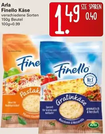 WEZ Arla Finello Käse 150g Angebot