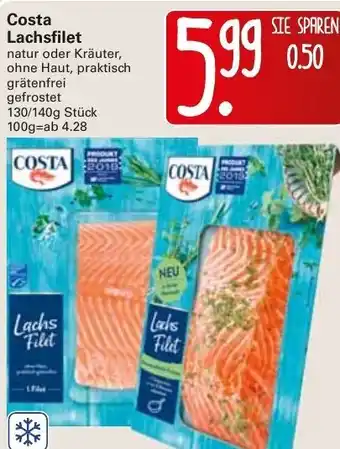 WEZ Costa Lachsfilet 130/140g Angebot