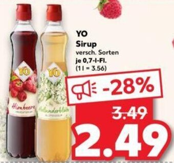 Kaufland YO Sirup 0,7 L-Fl. Angebot