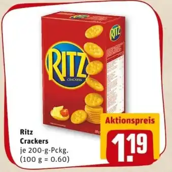 REWE PETZ Ritz Crackers 200g Angebot