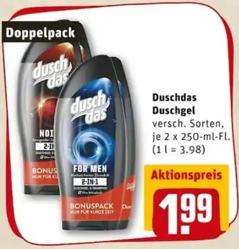 REWE PETZ Duschdas Duschgel 2x250ml Angebot