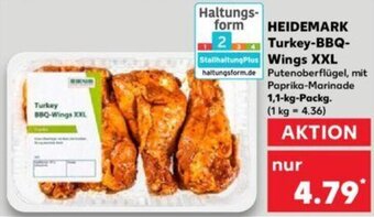 Kaufland HEIDEMARK Turkey BBQ-Wings XXL 1,1-kg-Packg. Angebot