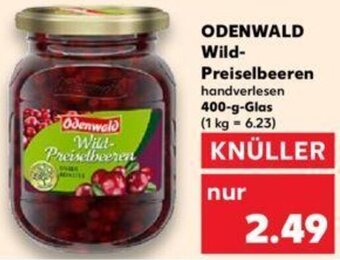 Kaufland ODENWALD Wild Preiselbeeren 400 g Glas Angebot