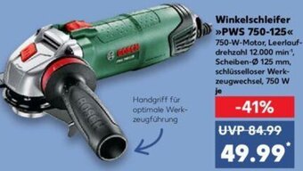 Kaufland Bosch Winkelschleifer »PWS 750-125« Angebot