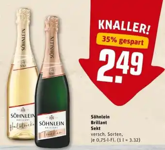 REWE PETZ Söhnlein Brillant Sekt 0,75L Angebot