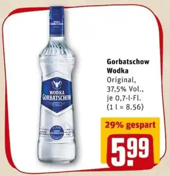 REWE PETZ Gorbatschow Wodka 0,7L Angebot