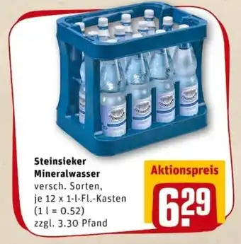 REWE PETZ Steinsieker Mineralwasser 12x1L Angebot