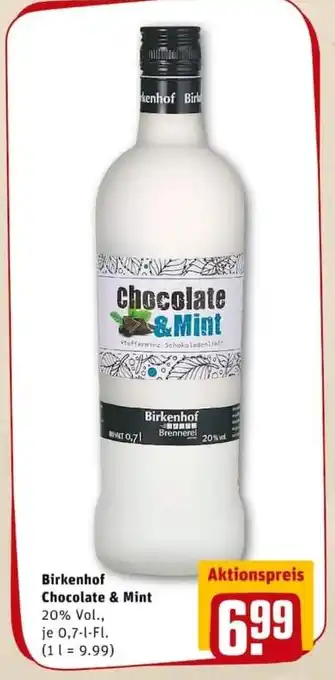 REWE PETZ Birkenhof Chocolate & Mint 0,7L Angebot