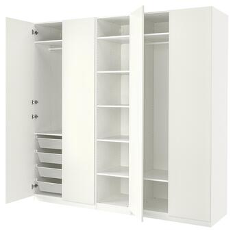 IKEA Pax / forsand kleiderschrank weiß/weiß 250x60x236 cm Angebot