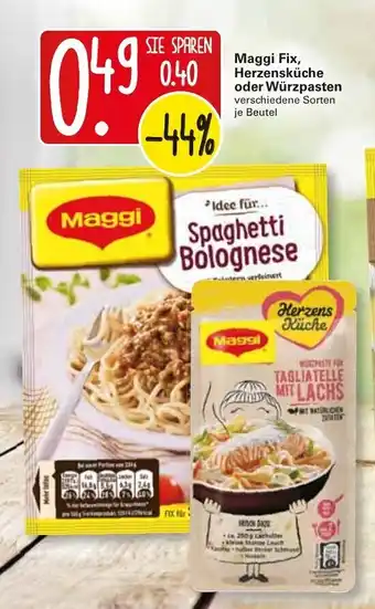 WEZ Maggi Fix, Herzensküche oder Würzpasten Angebot