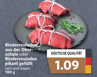 Combi Rinderrouladen aus der Oberschale oder Rinderrouladen pikant gefüllt 100g Angebot