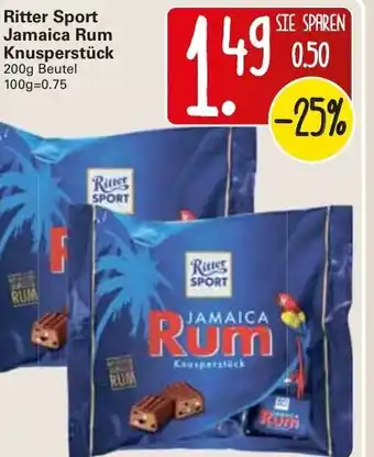 WEZ Ritter Sport Jamaica Rum Knusperstück 200g Beutel Angebot