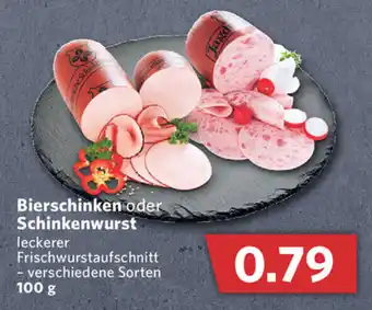 Combi Bierschinken oder Schinkenwurst 100g Angebot