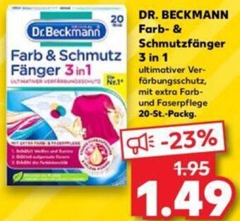 Kaufland DR. BECKMANN Farb- & Schmutzfänger 3 in 1 Angebot