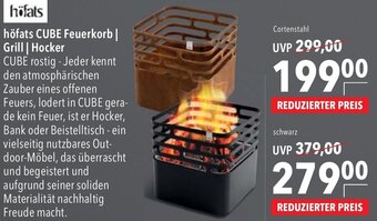 CITTI Markt höfats CUBE Feuerkorb | Grill | Hocker Angebot