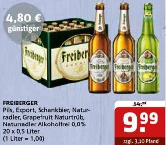 Getränke Quelle FREIBERGER 20 x 0,5 Liter Angebot