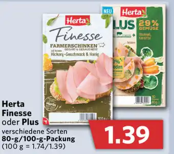 Combi Herta Finesse oder Plus 80/100g Angebot