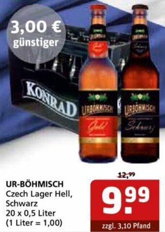 Getränke Quelle UR-BÖHMISCH 20 x 0,5 Liter Angebot