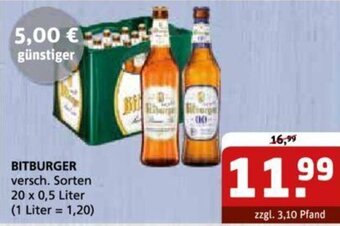 Getränke Quelle BITBURGER 20 x 0,5 Liter Angebot