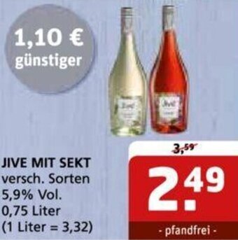 Getränke Quelle JIVE MIT SEKT 0,75 Liter Angebot