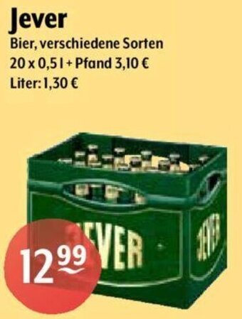 Getränke Hoffmann Jever Bier 20x0,5 L Angebot