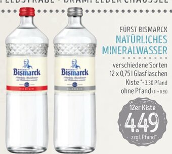 Edeka Struve FÜRST BISMARCK NATÜRLICHES MINERALWASSER 12*750ml Angebot