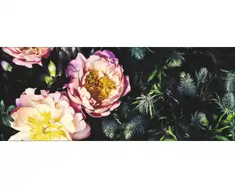 Hornbach Glasbild baroque peonies ii 125x50 cm Angebot