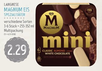 Edeka Struve LANGNESE MAGNUM EIS SPEZIALITÄTEN 255-352ml Angebot