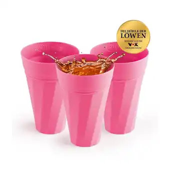 Netto Marken-Discount Frats trinkbecher selbstkühlend 3er-set versch. farben - pink Angebot