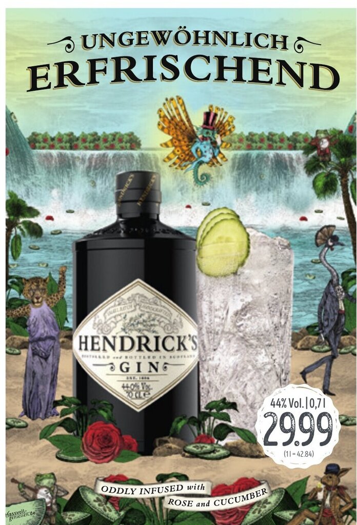 HENDRICK'S Gin 700ml Angebot bei Edeka Struve