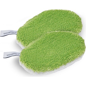 Netto Marken-Discount Waschies baby-pads 2er-set 15x10,5cm grün/weiß Angebot