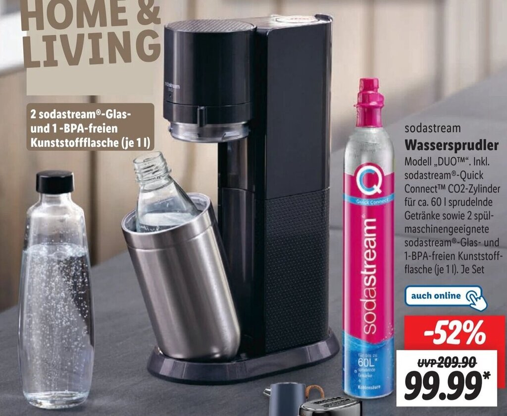 sodastream Wassersprudler Angebot bei Lidl