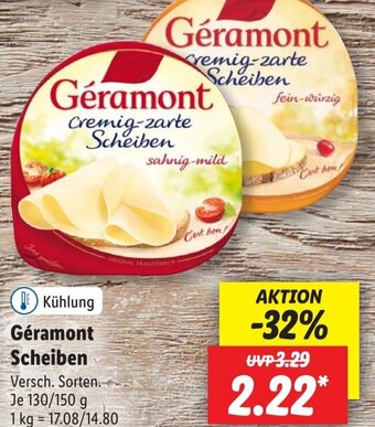 Lidl Géramont Scheiben 130/150 g Angebot