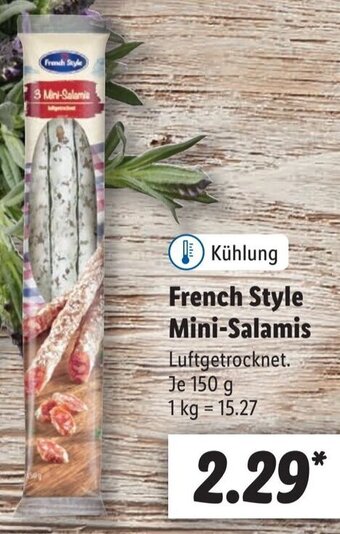 Lidl French Style Mini-Salamis 150 g Angebot