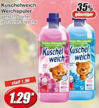 Edeka Stenger Kuschelweich Weichspüler 1-Liter-Flasche Angebot